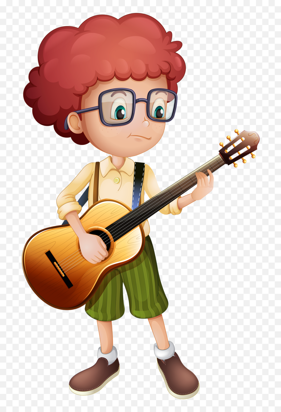 Girl Clipart Guitar - Play The Guitar Png Transparent Play Guitar Png Cartoon Emoji,Guitar Png
