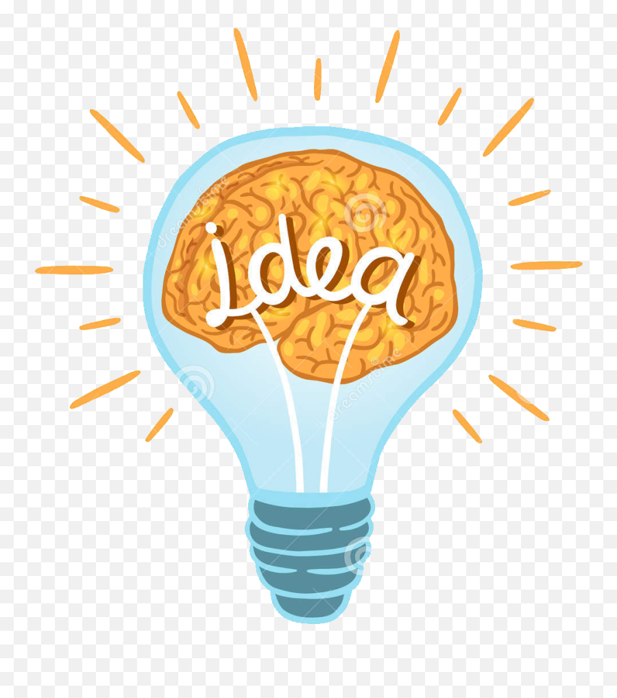 Incandescent Light Bulb Brain Clip Art - Creative Light Bulb Clip Art Brain Light Bulb Emoji,Creative Clipart