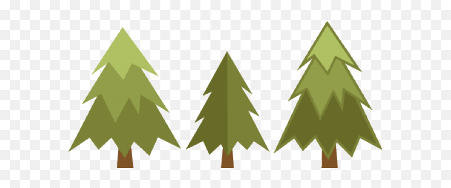 Cute Pine Tree Clipart Transparent Png - Woodland Tree Silhouette Emoji,Pine Tree Clipart