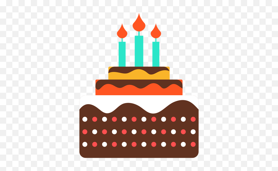 Three Candles Birthday Cake Icon Transparent Png - Amazing Birthday Emoji,Birthday Cake Transparent