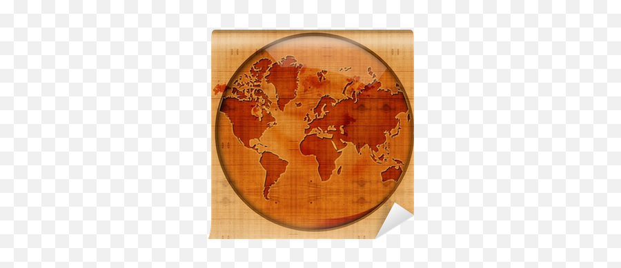 Wood World Map Texture Wooden Sculpture Logo Wall Mural U2022 Pixers - We Live To Change Geopolitical Tension Emoji,World Map Logo