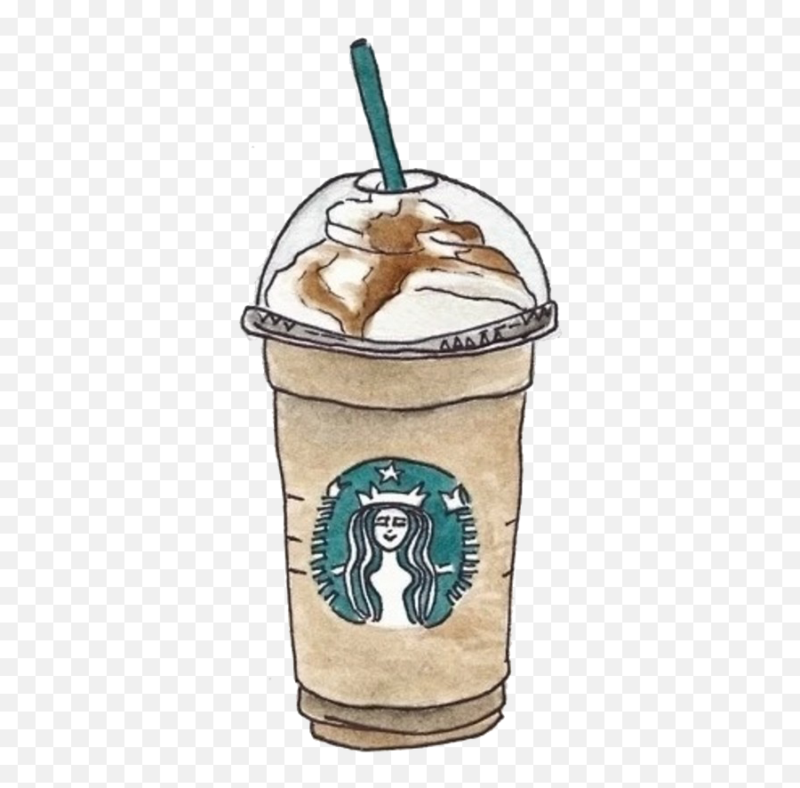 Download Coffee Drink Starbucks Cafe Drawing Hand - Painted Starbucks Drawing Emoji,Starbucks Cup Clipart