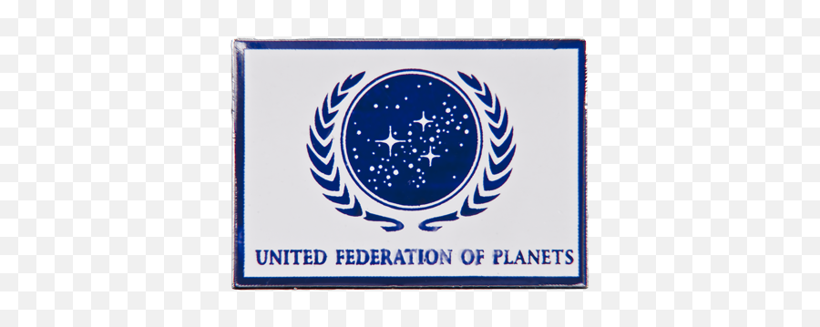 Star Trek The Next Generation Ufp Logo Flag Patch White New - Undergraduate Psychology Student Association Upsa Emoji,Star Trek Federation Logo