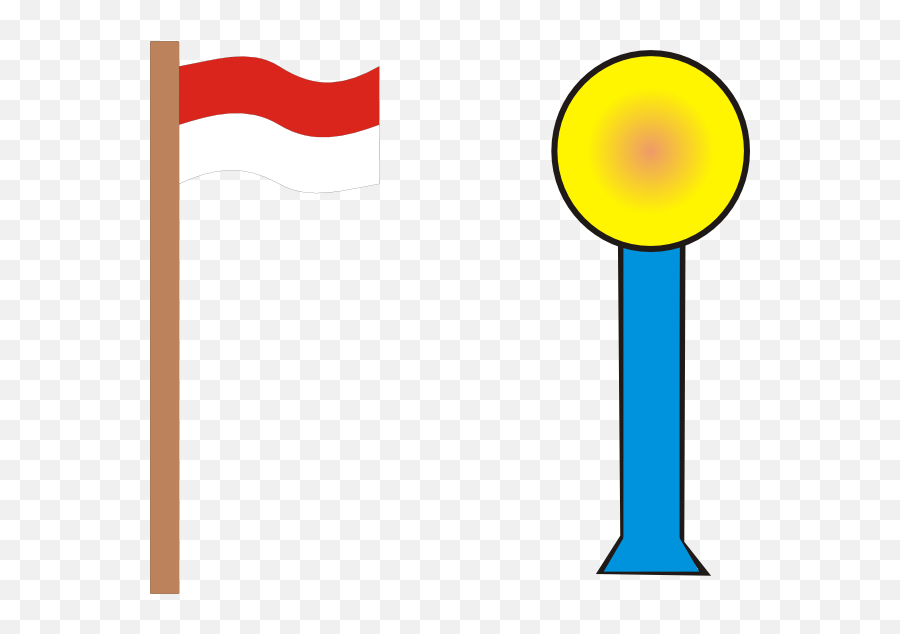 Red Flag On Pole Clip Art At Clkercom - Vector Clip Art Clip Art Of Pole Emoji,Pole Png