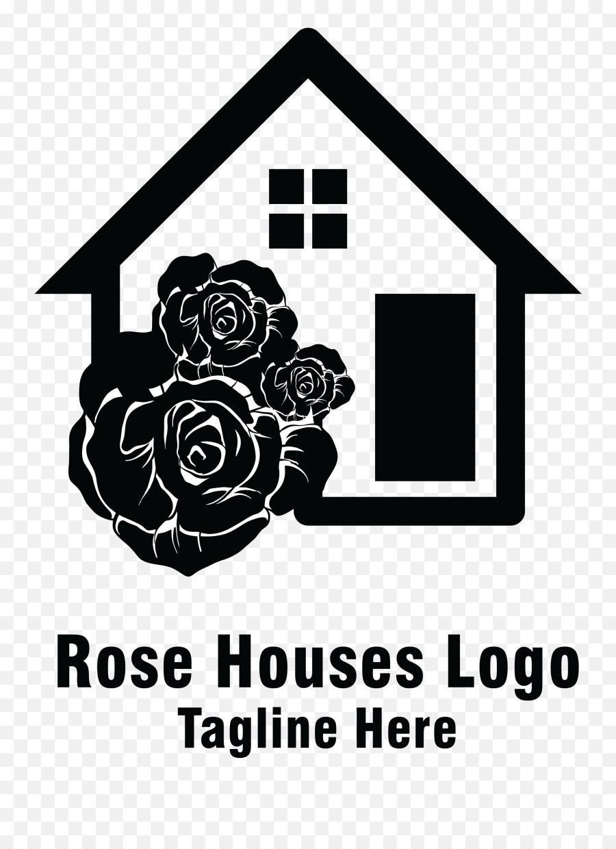 Rose Houses Rosse Home Logo Vector - Language Emoji,Rose Logo