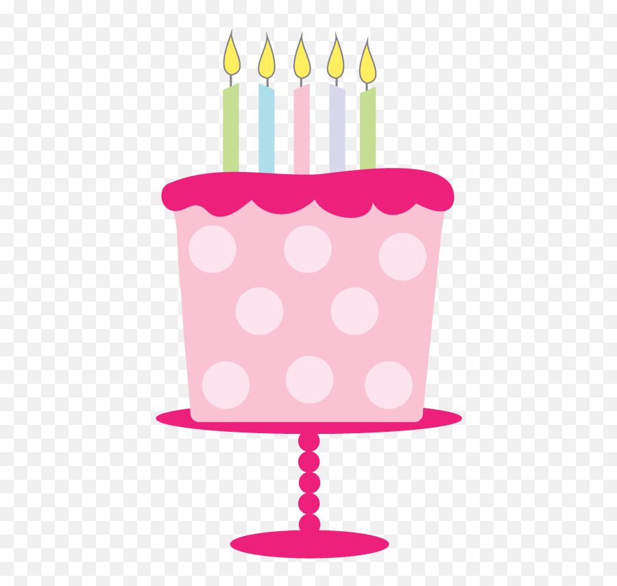 Free Clip Art - Pink Birthday Cake Clip Art Emoji,Cake Clipart
