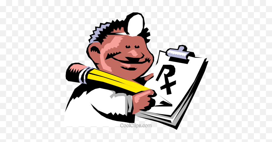 Cartoon Doctor Royalty Free Vector Clip Art Illustration Emoji,Doctor Office Clipart