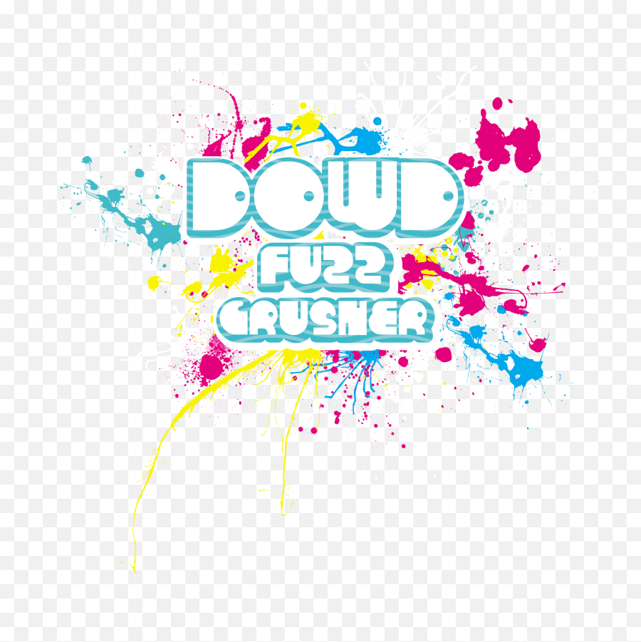 Fuzz Crusher Pedal U2014 Dowd Records - Limited Edition Vinyl Emoji,Splatter Logo