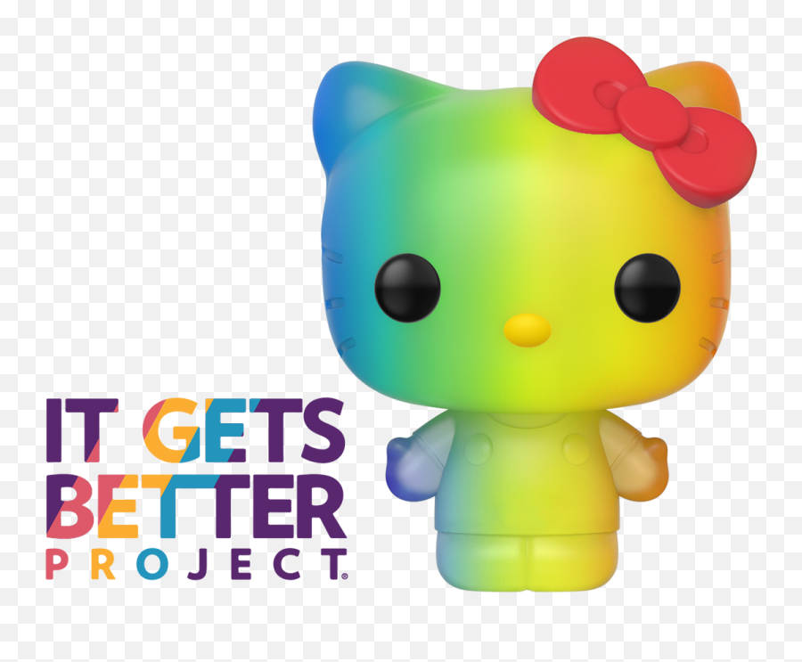 Funko Pop Sanrio Pride 2020 - Hello Kitty Rainbow Emoji,Sanrio Transparent