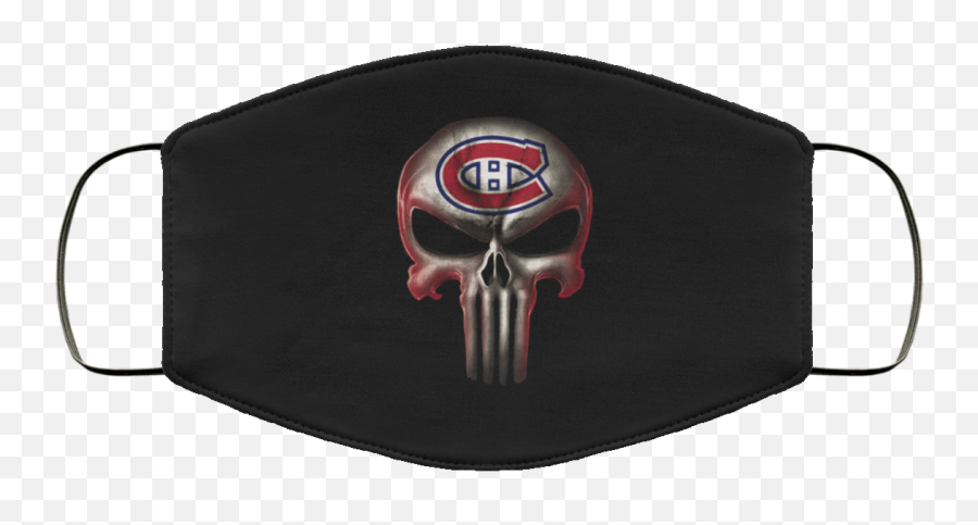 Montreal Canadiens The Punisher Mashup Ice Hockey Face Mask - Assassins Creed Valhalla Face Mask Emoji,Montreal Canadiens Logo