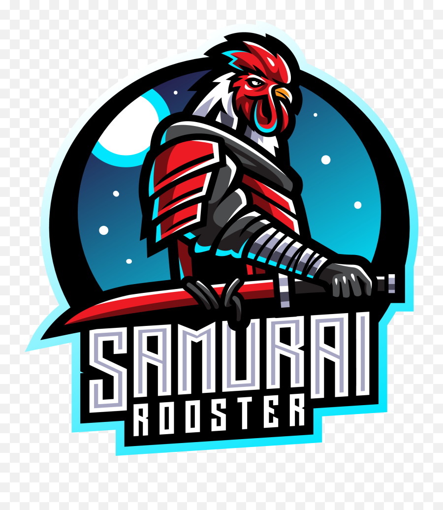 Samurai Rooster Esports Mascot Logo - Samurai Rooster Logo Emoji,Samurai Logo