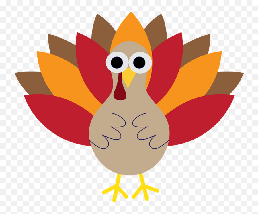 Thanksgiving Turkey Clipart - Happy Emoji,Cute Turkey Clipart