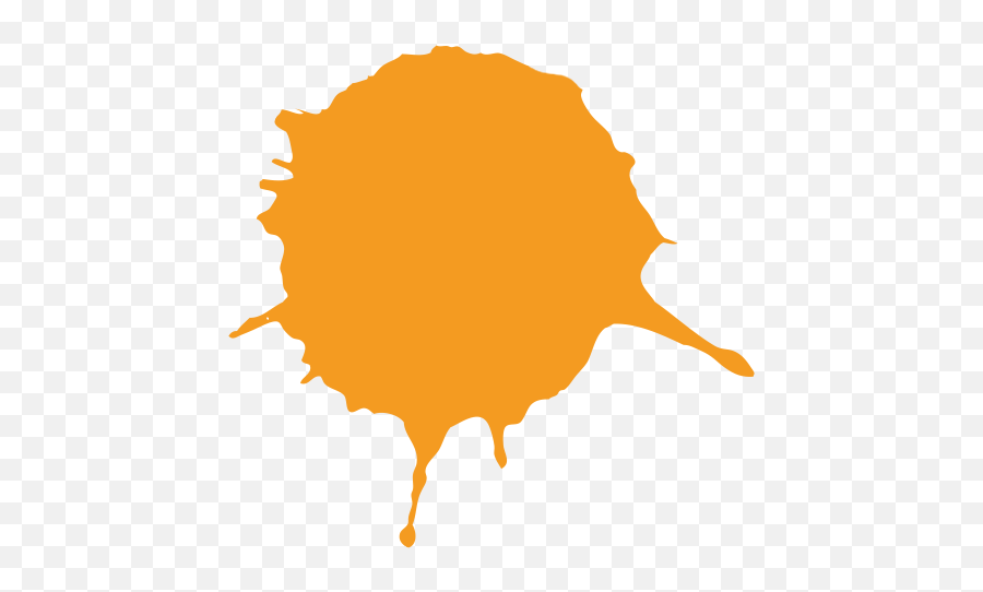 Orange Paint Splatter Png 5 Png Image - Paint Splatter Animation Emoji,Paint Splatter Png