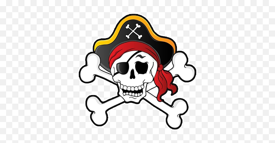 Download Hd Pirate Flag Png Skull And - Clipart Pirate Skull Emoji,Skull And Crossbones Png
