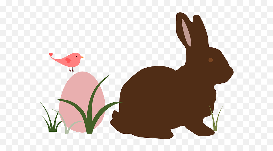 Holiday Silhouette Spring Bird Grass Bunny Egg - Silhouette Konijn Emoji,Grass Silhouette Png