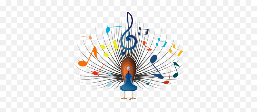 Download Hd Colorful - Musical Notes Png Colourful Thanksgiving Music Emoji,Musical Notes Png