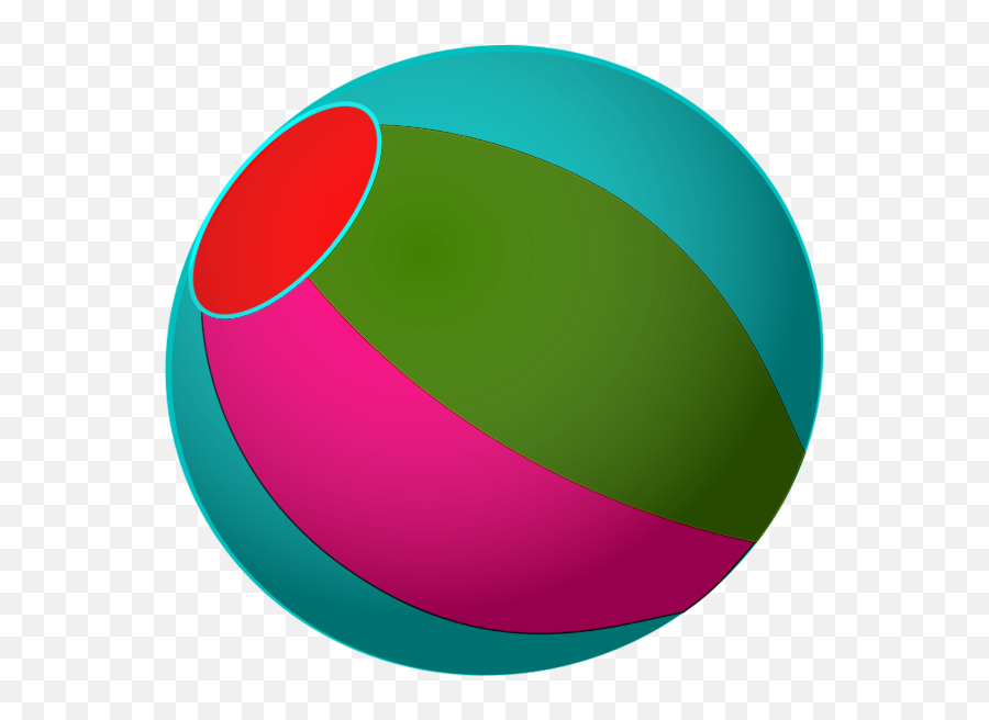 Multi Color Beach Ball Vector Clip Art - Beach Color Cliparts Ball Emoji,Ball Clipart