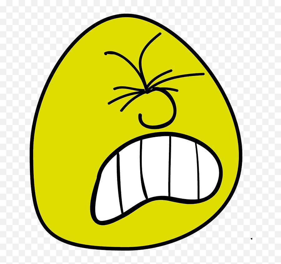 Cartoon Angry Face Clipart Free Download Transparent Png - Happy Emoji,Angry Face Png
