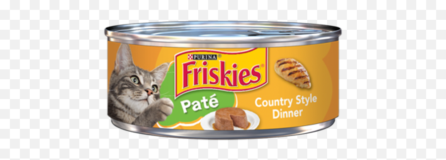 Pate Country Style Dinner Adult - Friskies Cat Food Can Emoji,Dinner Png