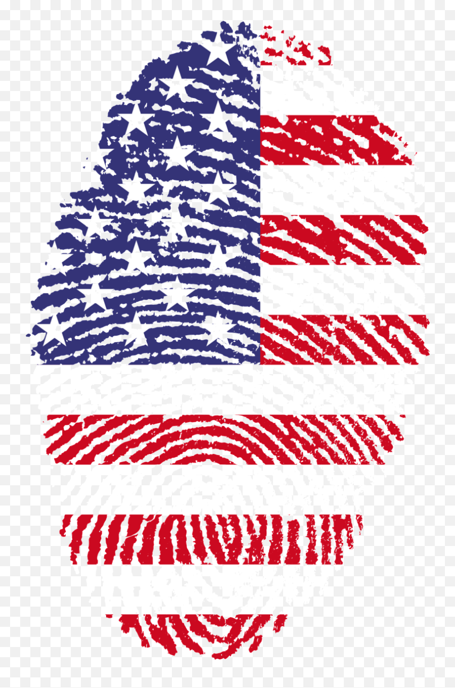 United States Fingerprint Flag Png Picpng - Usa Flag Fingerprint Png Emoji,Thumbprint Png