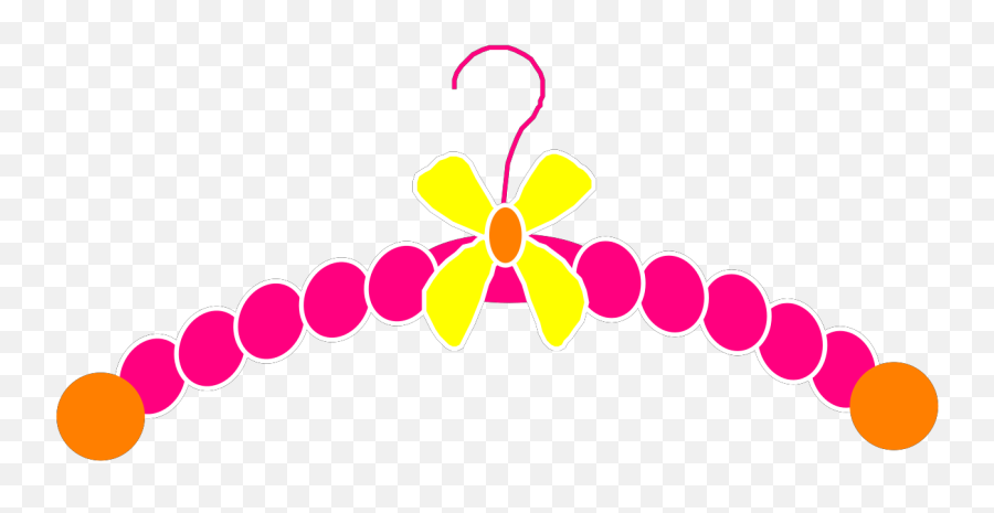 Pink Clothes Hanger Clip Art At Clker - Fancy Clothes Hanger Clipart Emoji,Hanger Clipart