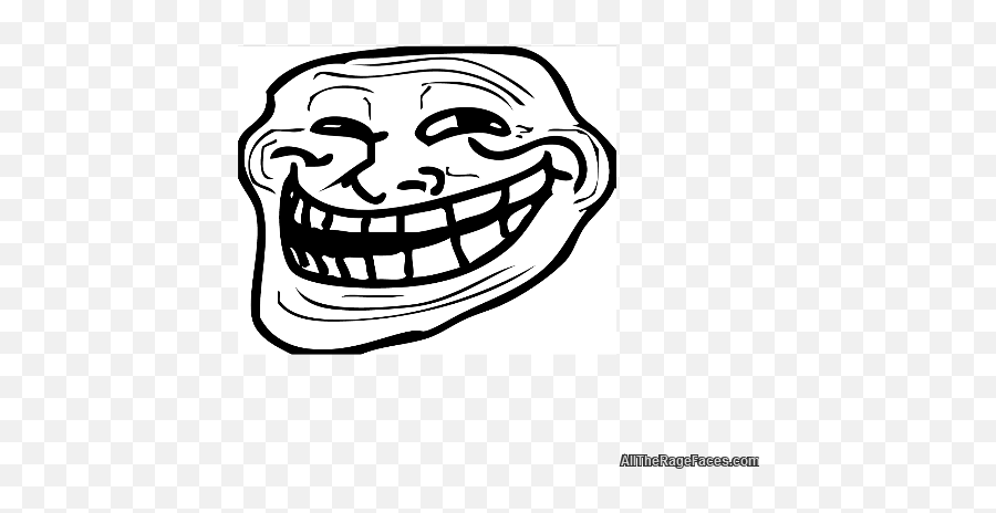 Download Here Are Meme Faces - Troll Face A4 Full Size Png Troll Face Emoji,Troll Face Png