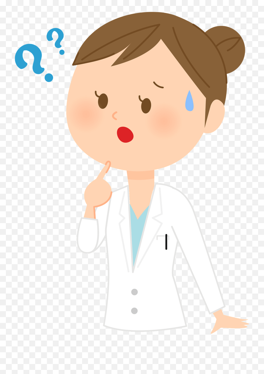 Medical Doctor Woman Is Asking - Doctor Asking Questions Clipart Emoji,Questions Clipart