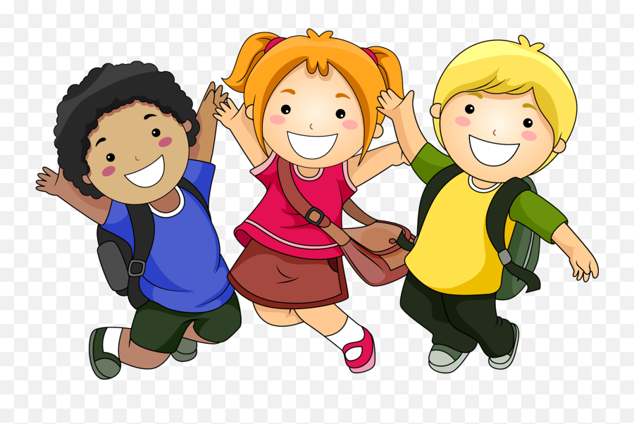 Library Of Png Download Students Png Files - School Kids Cartoon School Students Png Emoji,School Png