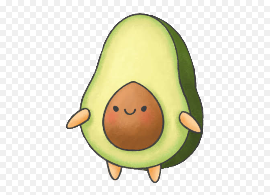 Avocado Cute Sticker By Curiousapplewhite Emoji,Avacado Clipart