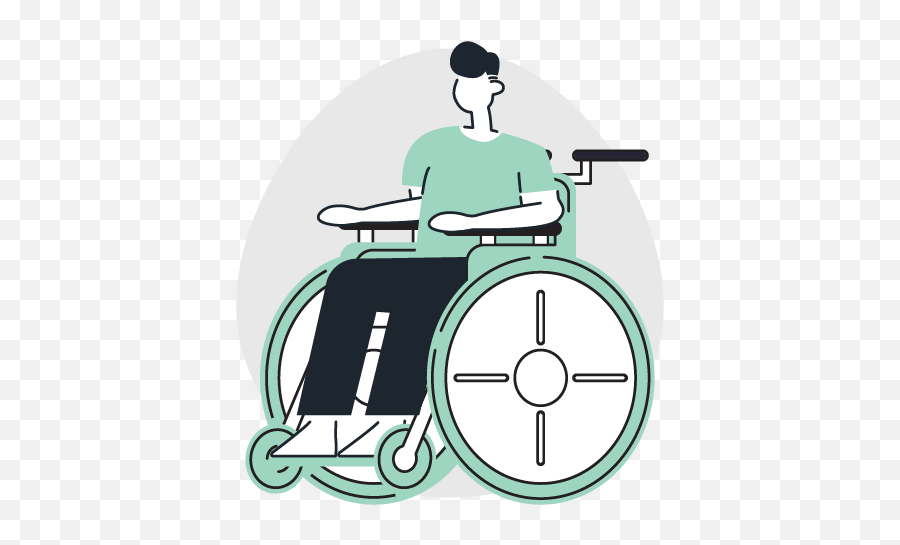 Disabled Person Free Download Of A Disabled Person Illustration Emoji,Person In Wheelchair Png