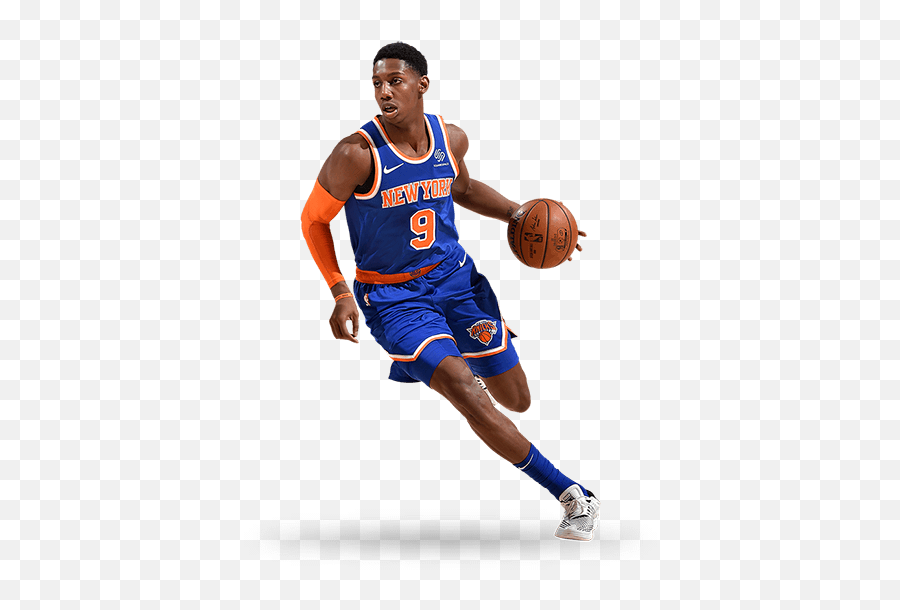 New York Knicks Roster Knickscom Emoji,Basketball Player Png