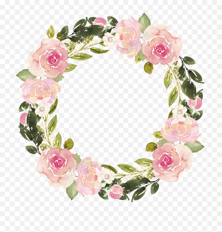 Watercolor Flower Painting Png Pic Png Arts - Transparent Flower Wreath Watercolor Emoji,Watercolor Flowers Png