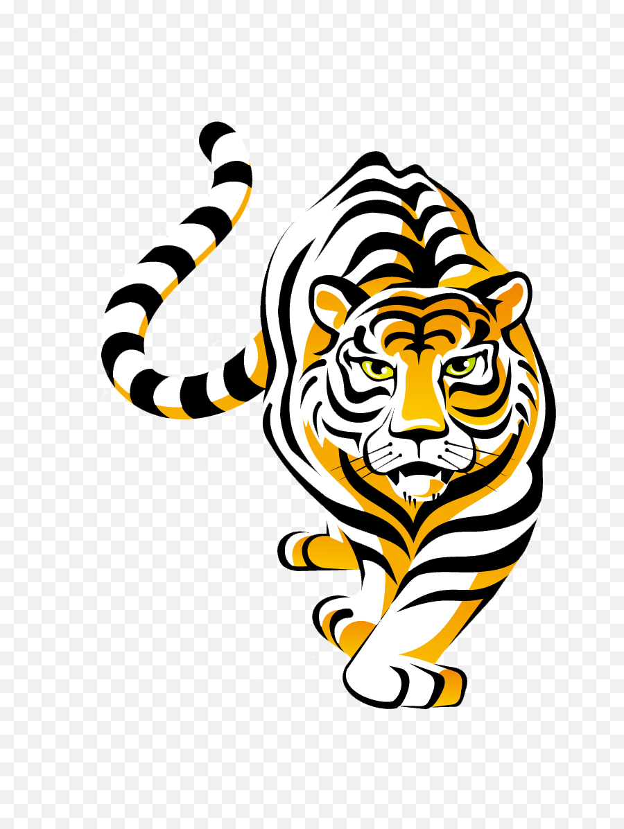Tiger Clipart Cooking - Tiger Clipart Transparent Background Emoji,Tiger Clipart