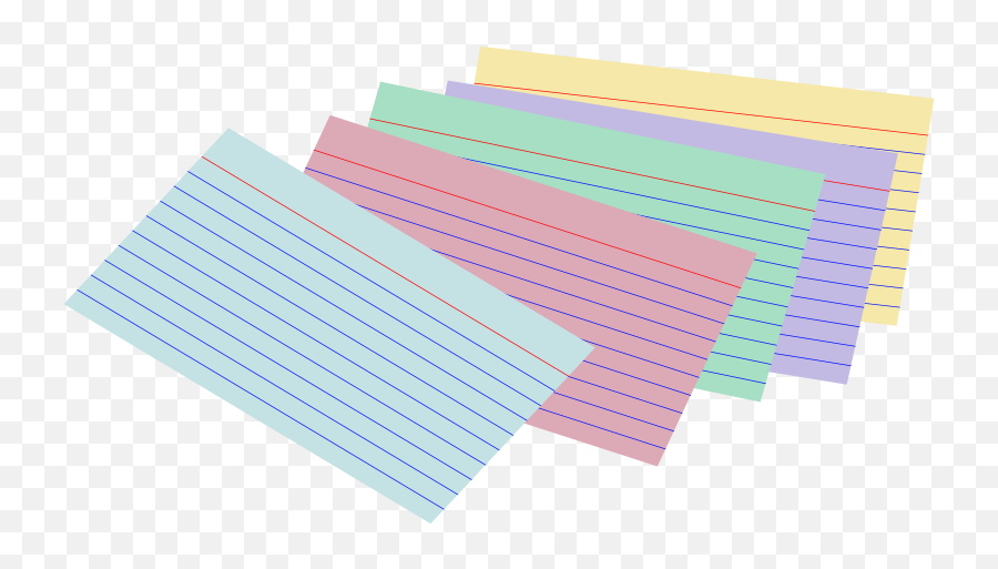 Stack Of Colored Index - Index Card Clipart Transparent Emoji,Cards Clipart