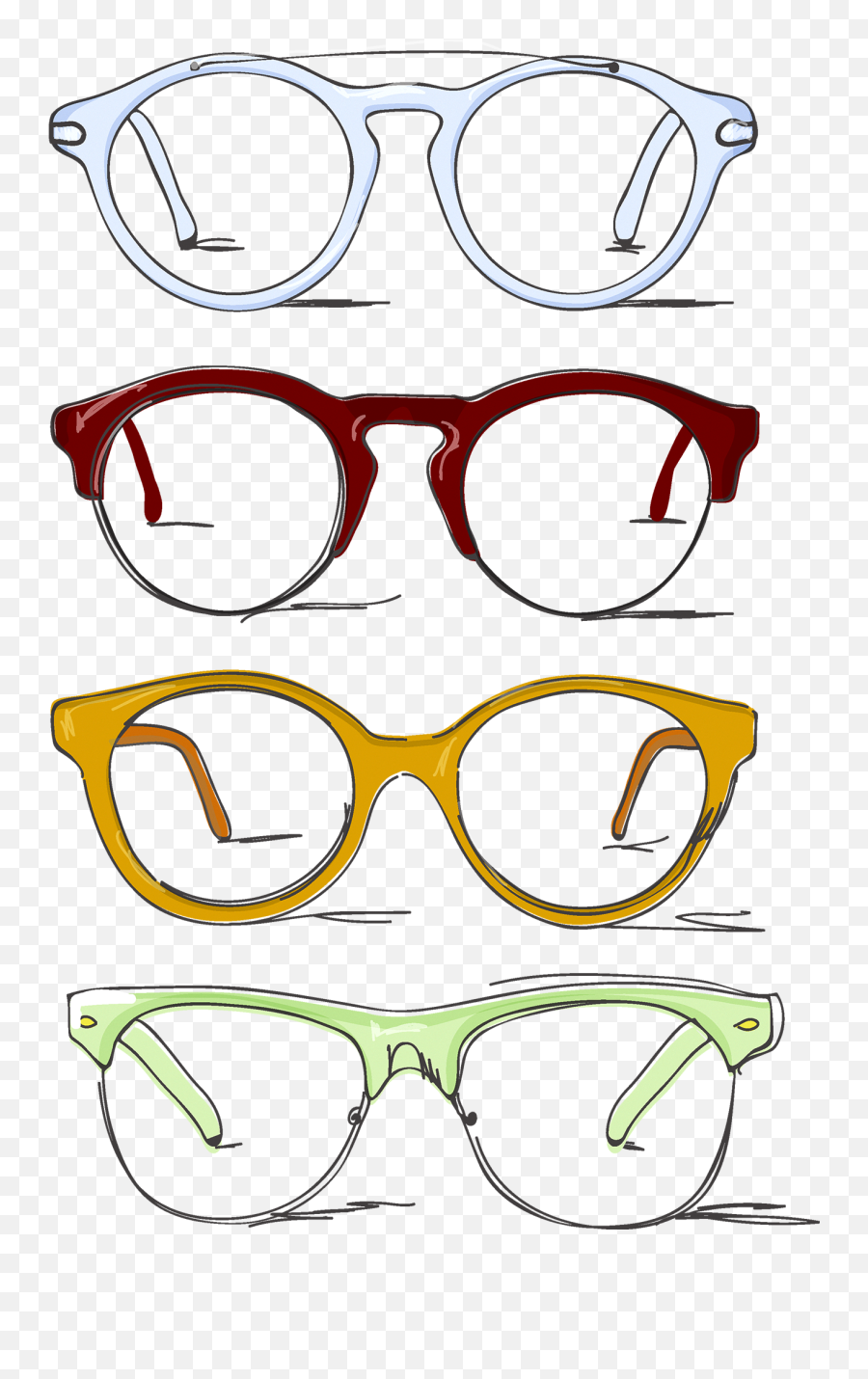 Glass Crack - Eye Glasses Casennda Co 1pc Portable Zipper Full Rim Emoji,Glass Crack Png