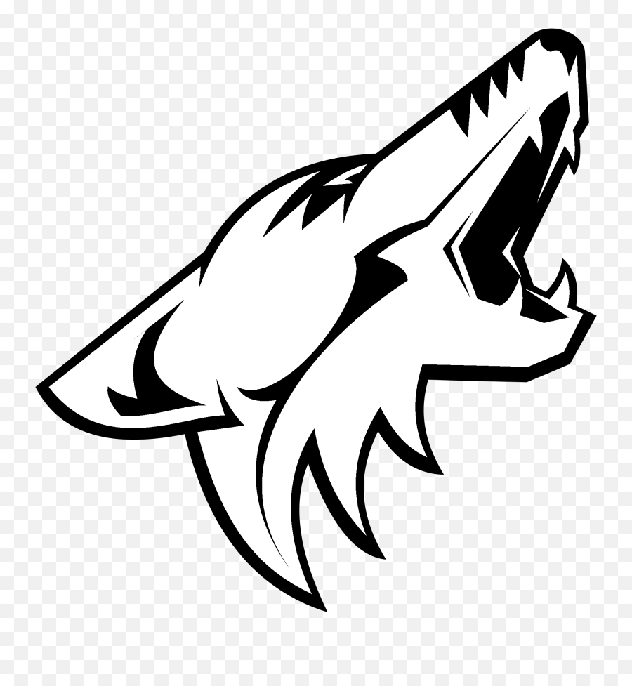 Coyotes Logo Png Transparent Png Png - Arizona Coyotes Black Logo Emoji,Arizona Coyotes Logo