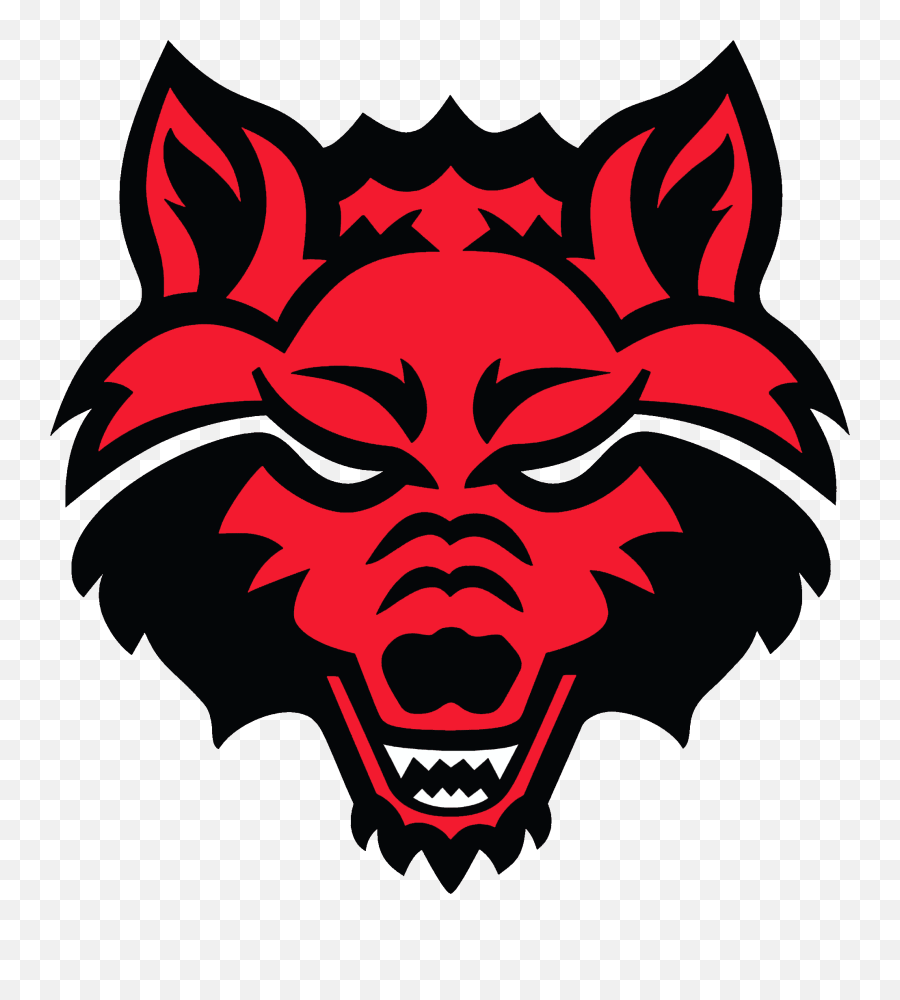 Arkansas State Red Wolves Logo - Astate Red Wolf Emoji,Wolf Logos