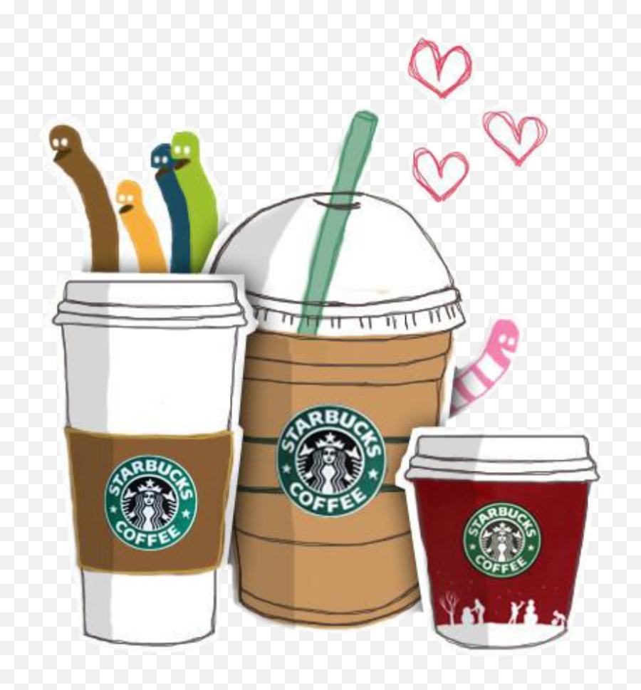 Frappuccino Clipart - Starbucks Drinks Clipart Transparent Starbucks Drawing Emoji,Drinks Clipart