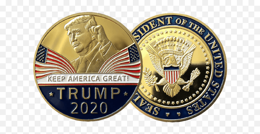 Free Trump Coins - Free Trump Flag Park Internatsionalistov Emoji,Trump Space Force Logo