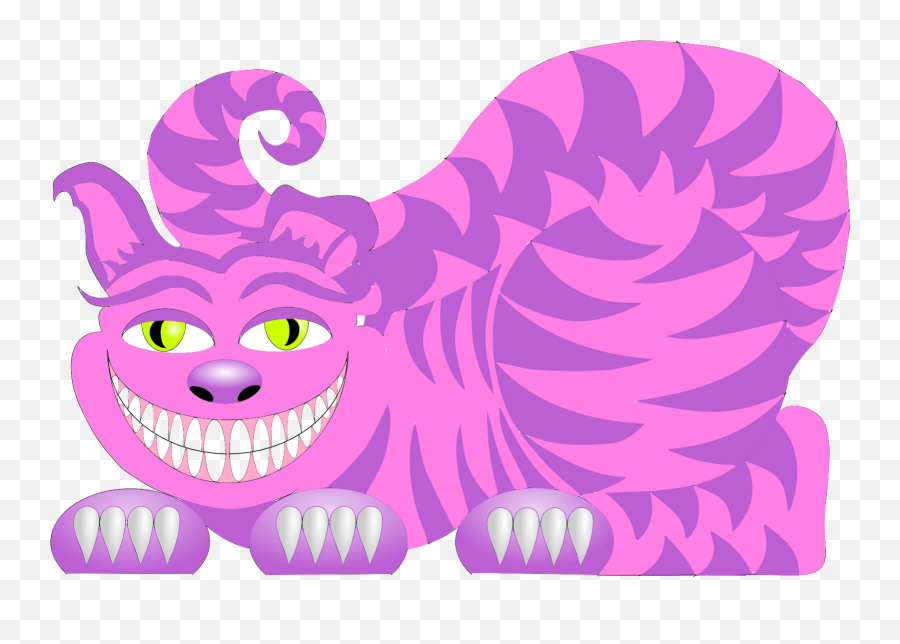 Cheshire Cat Png Clipart - Portable Network Graphics Emoji,Cheshire Cat Png