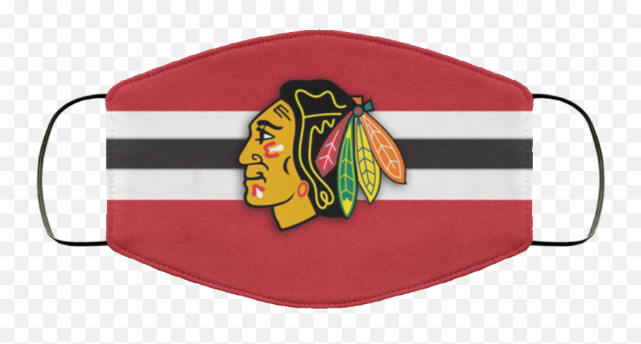 Chicago Blackhawks Face Mask Washable Reusable - Buckteecom Horizontal Emoji,Chicago Blackhawks Logo