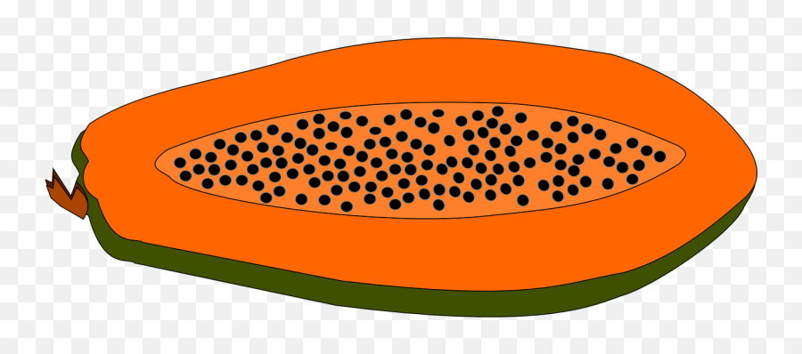 Clip Art Papaya Transparent Cartoon - Papaya Fruit Labelled Diagram Emoji,Free Public Domain Clipart