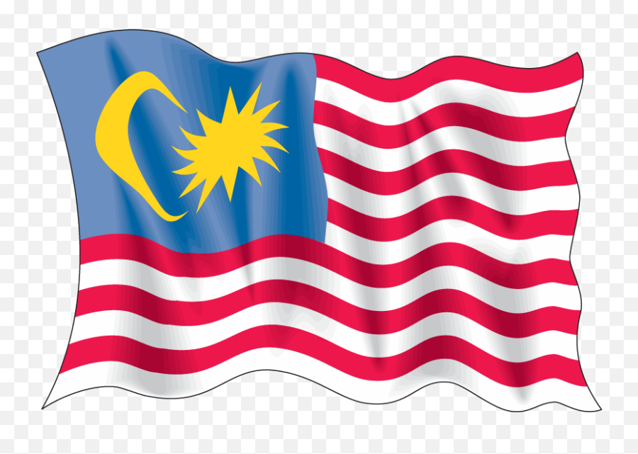 Malaysian Flag Wave Png - Png4u Malaysia Bendera Icon Png Emoji,Wave Png