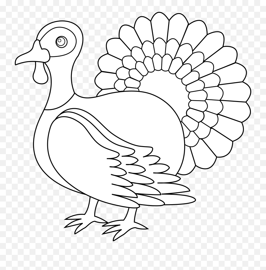 Library Of Black And White Turkey Png - Turkey Outline Transparent Emoji,Turkey Png