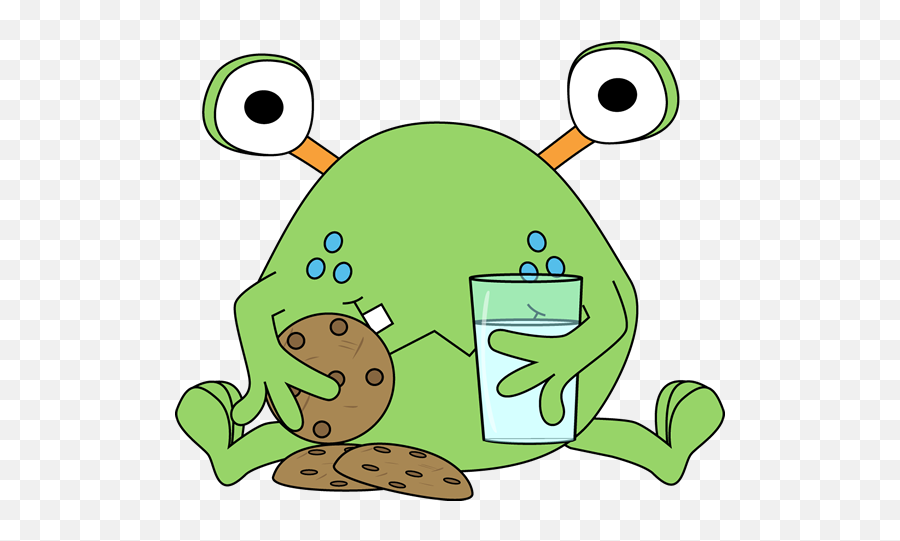 Monster Clip Art - Monster Images Monster Eating Clipart Emoji,Cookies Clipart