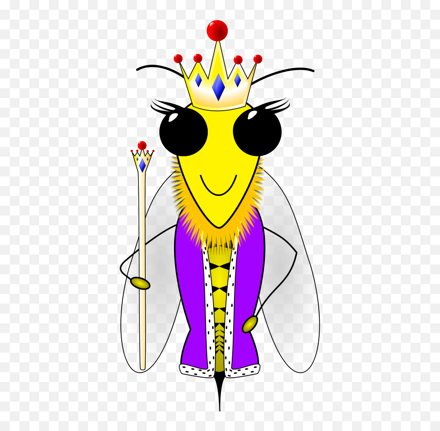 Free Queen Bee Clipart Vector Illustration Ai Svg Eps - Cute Ants Cartoon Queen Emoji,Bumblebee Clipart