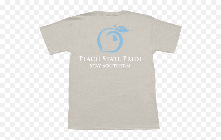 Peach State Pride Classic Stay Southern Short Sleeve Pocket Tee Emoji,Southern States Logo