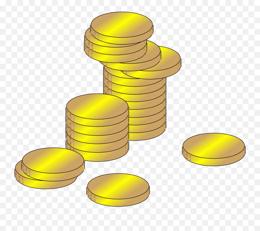 Clipart Of Golden Coin Stacks Free Image - Coins Clip Art Emoji,Coins Clipart