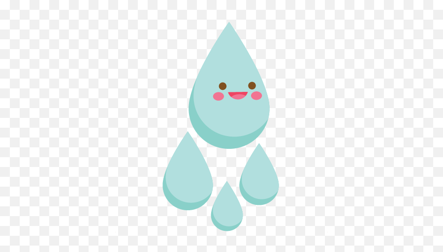Happy Raindrop Svg Scrapbook Cut File - Happy Rain Drop Clipart Emoji,Raindrop Clipart