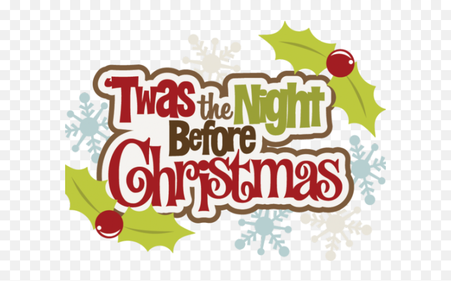 Merry Christmas Clipart Church - Twas The Night Before For Holiday Emoji,Merry Christmas Png